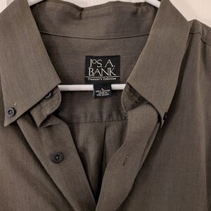Jos. A. Bank Men's Dark Olive Button Down Shirt